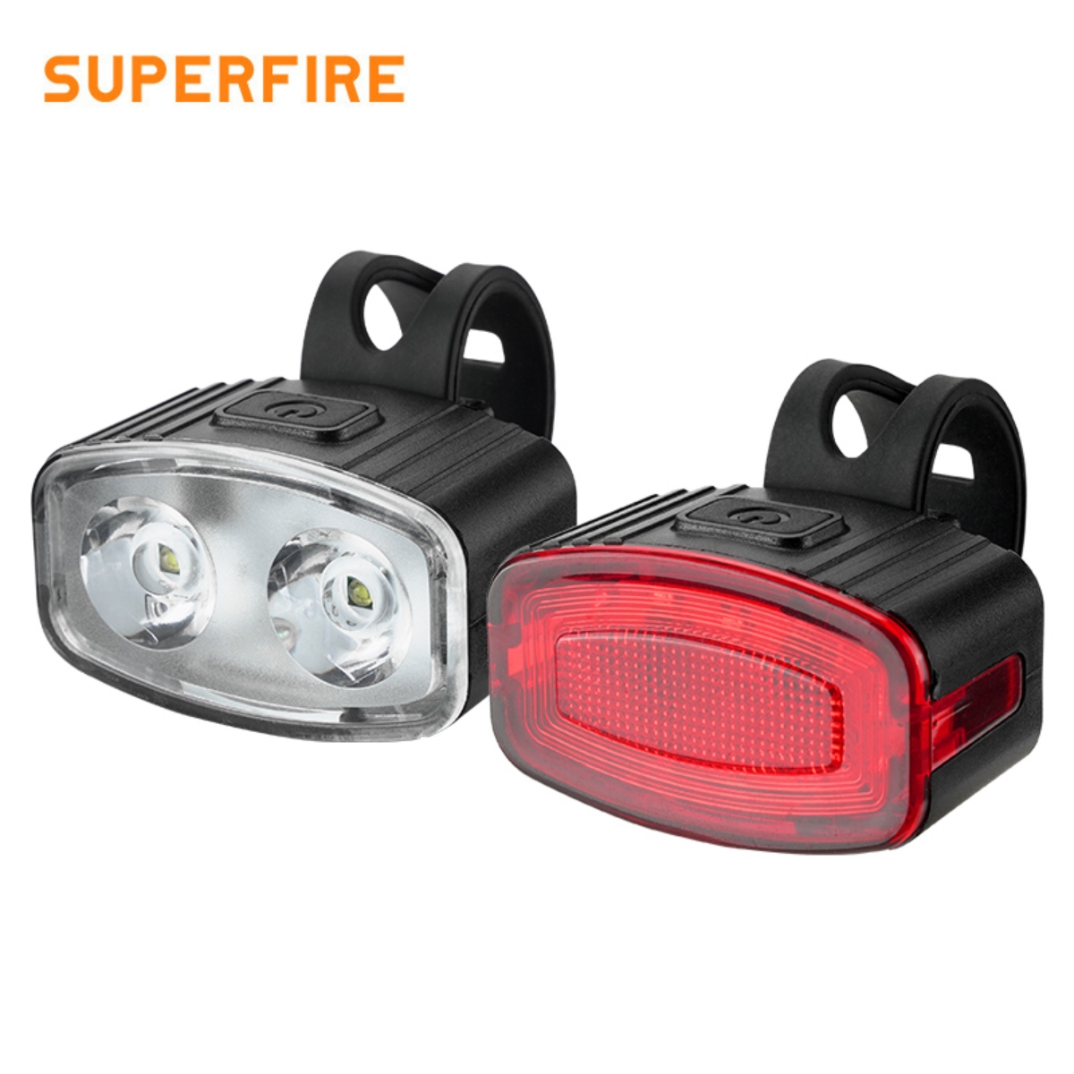 SUPERFIRE BL43 USB-C Rechargeable Bike Light Set