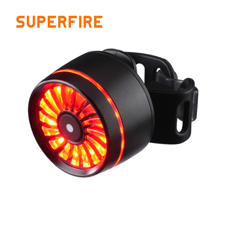 SUPERFIRE BTL18 Bicycle Taillight Turbine Rotation